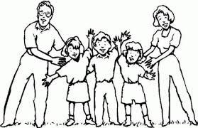 Comer en familia para pintar con los hijos. Dibujos De La Familia Para Colorear 9 Familia De 5 Familia Dibujos Familia