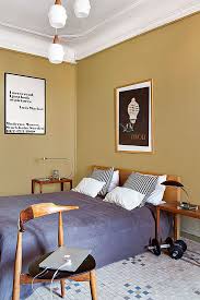 Stylish Beige Apartment Of German Architect In Barcelona Foto Idei Dizajn Yellow Bedroom Bedroom Inspirations Room Inspiration