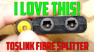 Toslink Fibre Optic Splitter Youtube