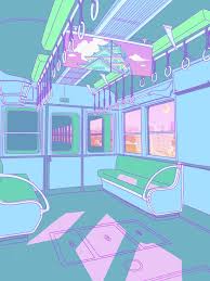 Tokyo Train An Art Print By Surudenise Aesthetic Pastel Wallpaper Aesthetic Wallpapers Vaporwave Art