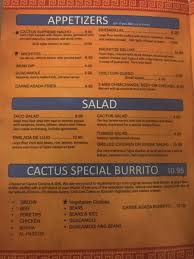 You can come across comments that margaritas are delicious here. Cactus Cantina Menu