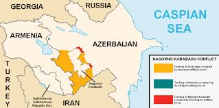 Azerbaijan is a country of 8,303,512 inhabitants, with an area of 86,600 km2, its capital is baku and above you have a geopolitical map of azerbaijan with a precise legend on its biggest cities, its road. War Breaks Out Between Armenia And Azerbaijan