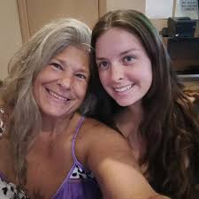 My 26 year old daughter and I in Daytona Beach ⛱️