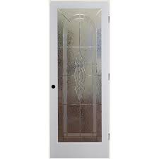 Reliabilt Cameron Solid Core Etched Glass Single Prehung Interior Door Common 30 In X 80 In Actual 31 Reliabilt Prehung Interior Doors Glass Doors Interior