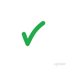 Check Mark Tick Icon Correct Approval Sign Cartazes Para A Parede Posters Marca Teia Apartamento Myloview Com Br