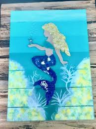 Large Mermaid Indoor Outdoor Wall Art Etsy Etsy Wall Art Mermaid Wall Art Outdoor Wall Art