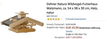 Dehner Natura Wildvogel Futterhaus Watzmann Ca 54 X 38 X 30 Cm Natur Futterhaus Wildvogel Watzmann