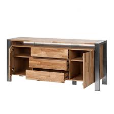 sideboard noah eiche massiv edelstahl geburstet home24 eiche massiv sideboard eiche eiche