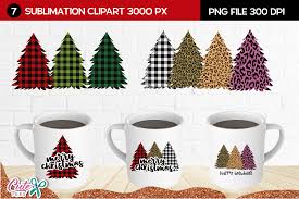 Download Christmas Tree Sublimation Clipart Graphic By Cute Files Creative Fabrica SVG Cut Files