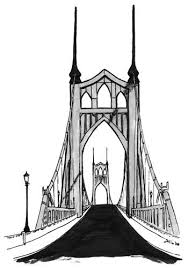 St John S Bridge Print Bridge Drawing Bridge Tattoo Black And White Pictures
