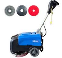 MINI-E Electric Floor Scrubber — Compact 14″ Commercial/Residential Walk-Behind