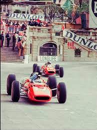 Sacada de la pelicula grand prix, el mejor film de carreras de la historia. 1966 Monaco Gp Ferrari Drivers John Surtees And Lorenzo Bandini At Practice For The Monaco Grand Prix In Their Scuderia Ferrari Car Rennwagen Formel 1 Rennen