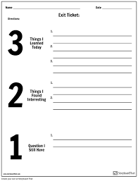 create an exit ticket exit ticket template and ideas