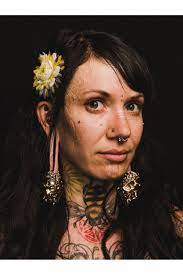 15 Striking Portraits Show Extreme Body Modification Like You Haven T Seen It Before Face Tattoos For Women Body Modifications Facial Piercings