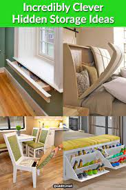These Incredibly Clever Hidden Storage Ideas Will Make Great Use Of Your Home Space Tiny House Storage Diy Storage Furniture Storage Furniture Bedroom