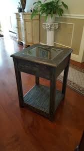 This Is A Custom Shadow Box End Table That Was Hand Built And Painted By Me This Is Made From Solid Red Oak Th Custom Shadow Box Storage Places Diy Furniture