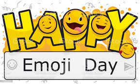 Party With Streamers Confetti And Smiling Emojis Celebrating Its Day Vector Illustration Message Icon Design Emoji