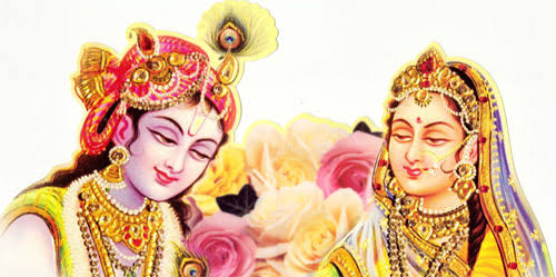 Image result for radha smiling at krishna"