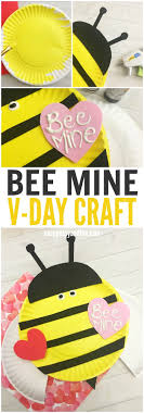 My girls and i had so much fun making these fun valentine paper plate crafts! Bee Mine Valentines Day Paper Plate Craft Easy Peasy And Fun