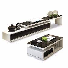 Sleek, modern television stand and coffee table are matched by an occasional table and storage cabinet. Antique High Living Room Wooden Furniture Lcd Steel Glass Tv Stand Coffee Table 6845 Living Room Cabinets Aliexpress