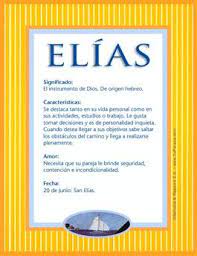 Elias Significado Del Nombre Elias