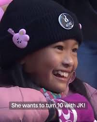 Gadis 10 Tahun Diucapkan Ulang Tahun Langsung oleh Jungkook