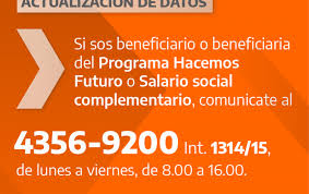 Vamos a otorgar un bono extraordinario de mitad de año a cerca de un millón de personas que forman parte del programa potenciar trabajo, con el objetivo de sostener sus ingresos e inyectar dinero que. Los Datos De Hacemos Futuro Se Pueden Actualizar Hasta El 31 De Julio