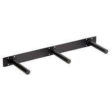 If you're looking for a wall mounted weight plate rack, then these wall mounted pegs are an easy solution for any gym or just like i did, my garage gym. Mirafit Olympic Weight Bumper Plate Wall Storage Rack Gym Studio Mounted Poles Ebay
