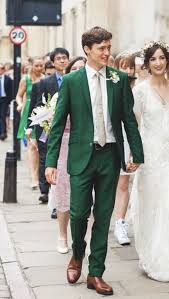 Emerald Green Wedding Suit Summer Wedding Suit Ideas Grooms Groom Suit Blush Wedding Inspiration Emerald Green Weddings Emerald Wedding