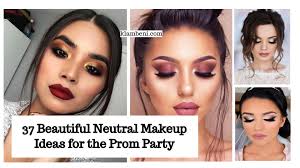 neutral makeup ideas for the prom party