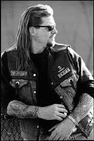 Black And Red Motorcycle Club Pin On Grimy Outlaw Men With Beards