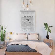 The Fake News Vol 1 No 1 Wall Hanging News Fake Funny Humour Paper Newspaper Page Text Print Journalist Journa Home Decor Striped Walls Pink Walls