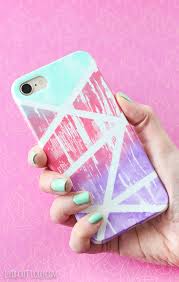 Place a strip of tape across the width of your phone case. Abstract Gradiant Painted Cell Phone Case Lydi Out Loud