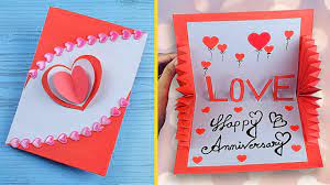 Giving handmade cards to someone, definitely blow their mind and is a thoughtful way to let them know that you are thinking about them. Beautiful Anniversary Popup Card Idea Anniversary Card Making At Home Anniversary Gift Idea Youtube