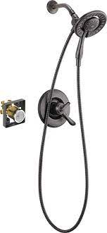 Delta Faucet Linden 17 Series Dual Function Shower Trim Kit With 2 Spray In2ition 2 In 1 Hand Held Show Shower Head With Hose Handheld Shower Head Shower Heads