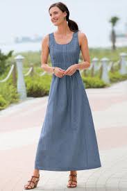 Pintucked Maxi Dress Chadwicks Of Boston Vestidos Y Faldas Ropa De Verano Ropa