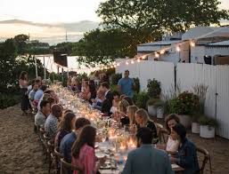 You can eat under the stars or feast inside depending on the weather. Style Agenda Out And About In The Hamptons Goop