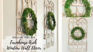 Vumdua window frame wall decor, 2 pack rustic window pane barnwood frame home decor with hanging hardware for living room bedroom kitchen fireplace mantel office (15.74 x 11.02 x 0.9). Dollar Tree Diy Farmhouse Arch Window Frame Wall Decor Youtube