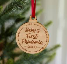 2020 annual events christmas ornament, 2020 quarantine ornament, 2020 memories, pandemic ornament, xmas tree decoration, funny gift 2020. Baby S First Pandemic 2020 Engraved And Cut Pandemic Wooden Ornament Charm Funny Baby Christmas Tree Decoration 3c Etching Ltd