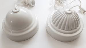 An electric pull switch is attached to a toggle type switch: White Victorian Or Plain Style Light Switch Pull Switch