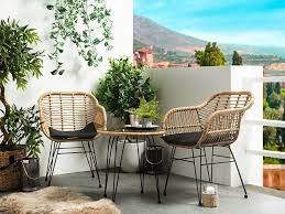 2 seater outdoor set bring some natural charm to your patio or balcony with this 3 piece bistro set the open balcony furniture small outdoor table bistro set