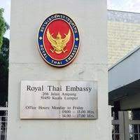 Jalan ampang 50450, kuala lumpur view map. Royal Thai Embassy Embassy Consulate In Malaysia