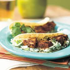Add the chipotle powder and. Pan Seared Tuna Tacos With Avocado Mango Salsa Recipe Myrecipes