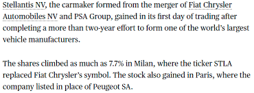 Find the latest stellantis n.v. Stellantis What Is Happening Investments Share Dealing And Smart Portfolios Ig Community