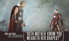 Doth Mother Know You Weareth Her Drapes Avengers Shakespeare In The Park We Have A Hulk