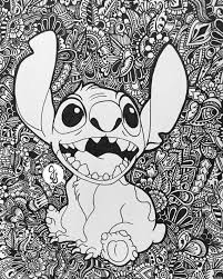 Lilo Et Stitch Design Floral Par Byjamierose Sur Etsy Stitch Coloring Pages Disney Coloring Pages Mandala Coloring Pages