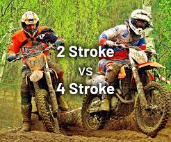 The fuel is sprayed inside the cylinder, due to the high temperature compressed air inside the cylinder, the fuel is ignited. 2 Stroke Vs 4 Stroke Engine Dirt Bike Motoshark Com