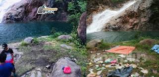 Pasukan bomba berjaya membawa turun seorang lelaki yang cedera ketika mendaki di tingkat 19 air terjun jerangkang, dekat sini, awal pagi tadi. Air Terjun Berkelah Kotor Sikap Pentingkan Diri Susahkan Orang Lain