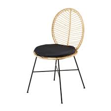 Chaise Rotin En 2020 Chaise Rotin Metal Noir Rotin