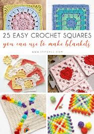 Floral crochet by mary carolyn waldrep. 25 Easy Crochet Squares You Can Use To Make Blankets Stitch11